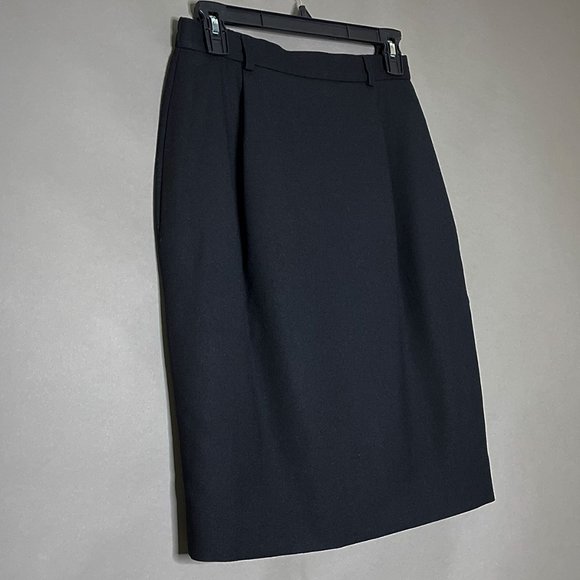 Talbots | Black Pure Wool Skirt | Made in USA Size 6 - Picture 1 of 9